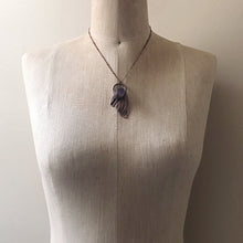 Load image into Gallery viewer, Butterfly Wing &amp; Raw Mineral Necklace
