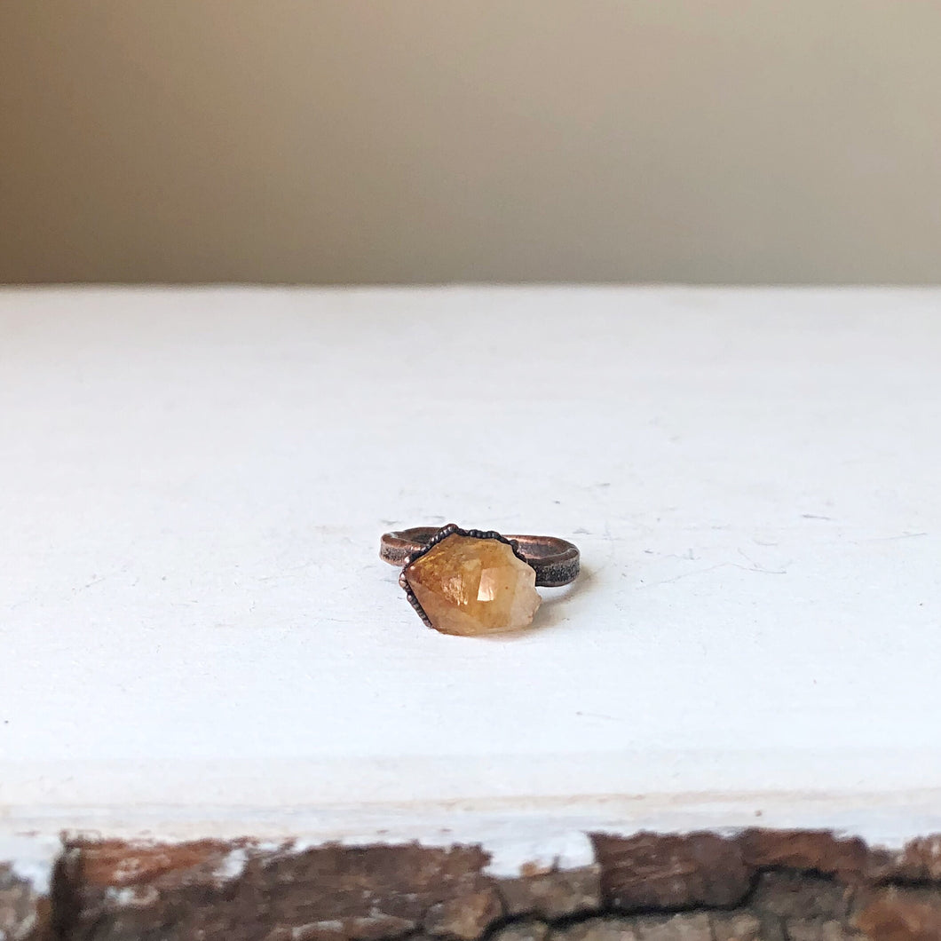 Raw Citrine Ring #2 (Size 6.75) - Summer Solstice Collection 2019