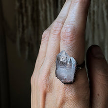 Load image into Gallery viewer, Arkansas Clear Quartz Statement Ring (Size 8.5) - Summer Solstice Collection 2019
