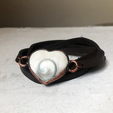Load image into Gallery viewer, Eye of Shiva Heart Wrap Bracelet/Choker #1 - Ready to Ship
