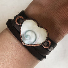Load image into Gallery viewer, Eye of Shiva Heart Wrap Bracelet/Choker #1 - Ready to Ship
