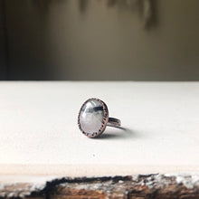Load image into Gallery viewer, Rainbow Moonstone Ring - Oval #3 (Size 6.75-7) - Ready to Ship
