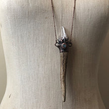 Load image into Gallery viewer, Labradorite &amp; Naturally Shed Deer Antler Tip Necklace #2
